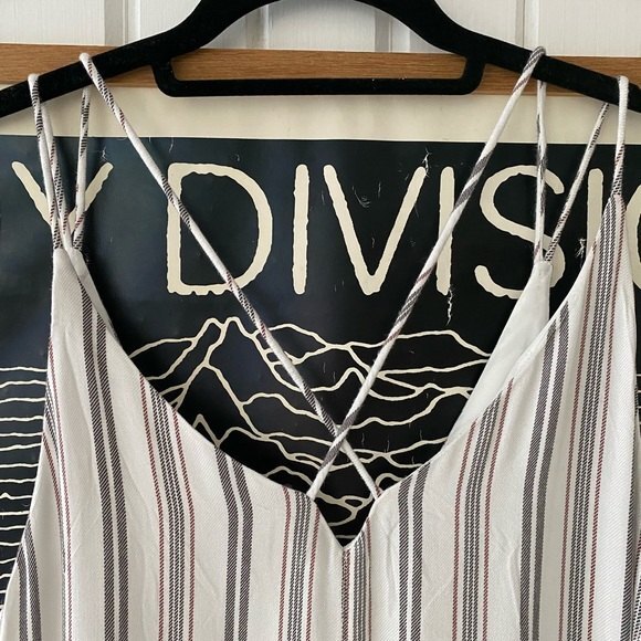 Gentle Fawn Anise striped button front mini dress M - Picture 7 of 10